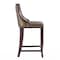 Manhattan Comfort Emperor Bar Stool in Bronze and Walnut BS008-BZ - alternate 4